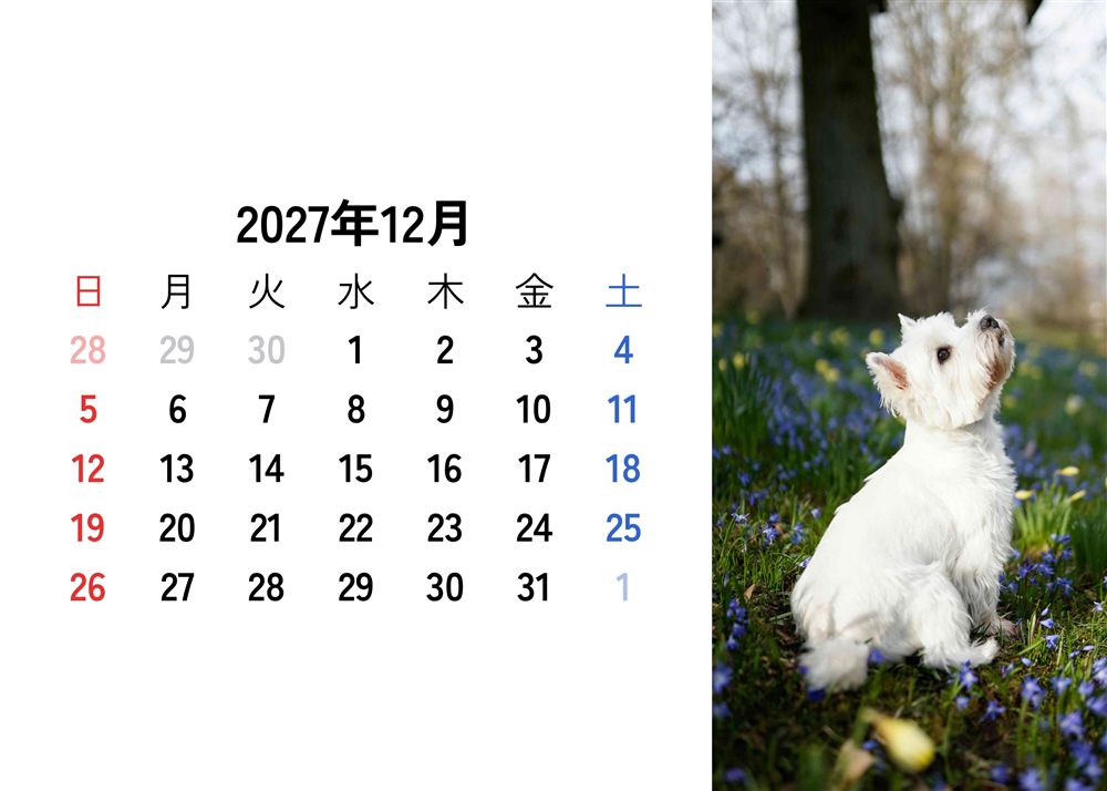 フォトカレンダーサンプル