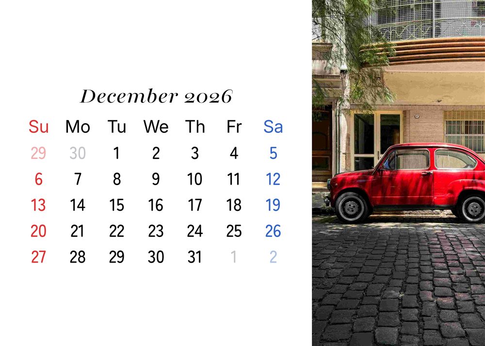 フォトカレンダーサンプル